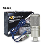 Microfono condensatore AQ-220 K con riduzione rumore