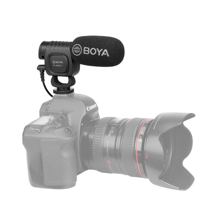 BOYA Mini microfono portatile a condensatore per registrazione video dal vivo per DSLR / smartphone