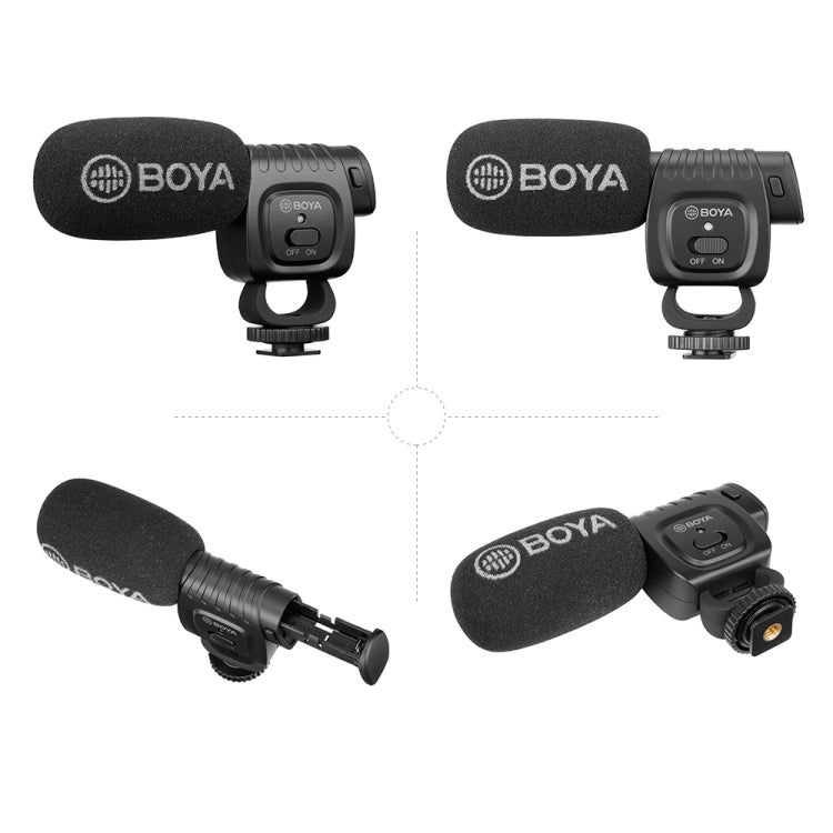 BOYA Mini microfono portatile a condensatore per registrazione video dal vivo per DSLR / smartphone