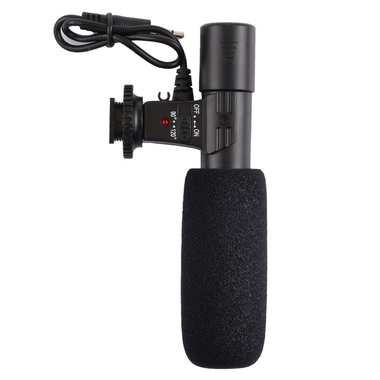 MIC-02 Microfono stereo chiaro con frequenza 30-18.000 Hz per smartphone, lunghezza cavo: 28 cm