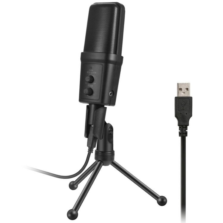 Yanmai SF-970 Professional Condenser Audio Recording Microphone with Tripod Stand and USB Cable, Cable Length: 1.8m