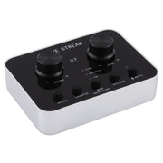 X7 Trasmissione in diretta Audio Cuffie USB Microfono Webcast Intrattenimento Streamer Scheda audio per telefono, computer PC