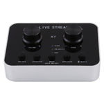 X7 Trasmissione in diretta Audio Cuffie USB Microfono Webcast Intrattenimento Streamer Scheda audio per telefono, computer PC