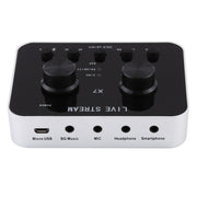 X7 Trasmissione in diretta Audio Cuffie USB Microfono Webcast Intrattenimento Streamer Scheda audio per telefono, computer PC