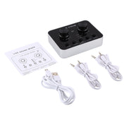 X7 Trasmissione in diretta Audio Cuffie USB Microfono Webcast Intrattenimento Streamer Scheda audio per telefono, computer PC