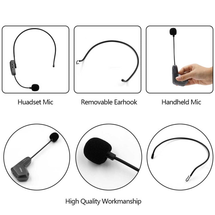 ASiNG WM01 2.4GHz Wireless Audio Transmission Electronic Pickup Microphone, Transmission Distance: 50m, WM01