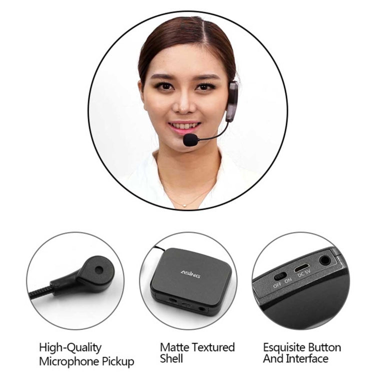 ASiNG WM01 2.4GHz Wireless Audio Transmission Electronic Pickup Microphone, Transmission Distance: 50m, WM01