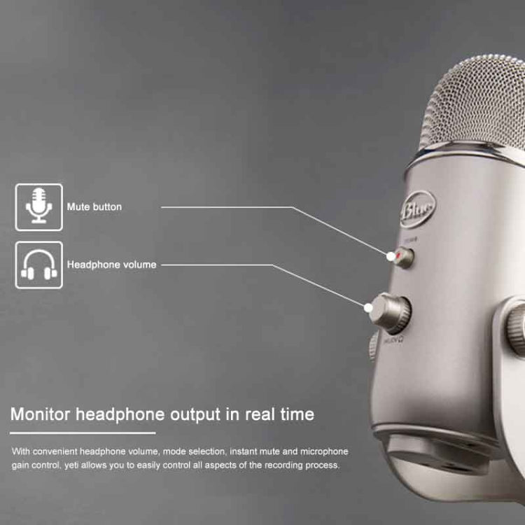 Microfono a condensatore USB Logitech Blue Yeti