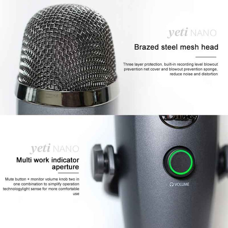 Microfono USB condensatore Logitech Blue Yeti Nano