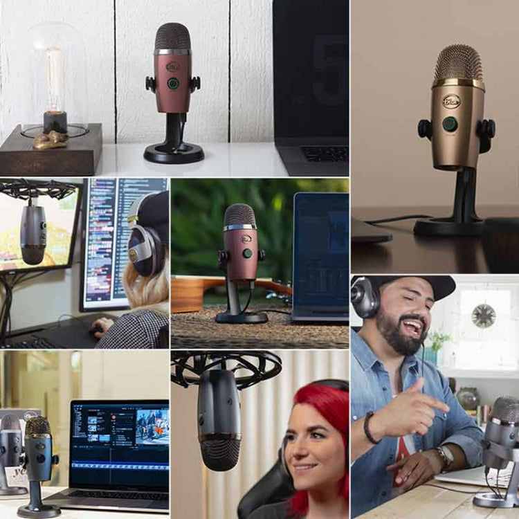 Microfono per trasmissione live USB digitale a condensatore Logitech Blue Yeti Nano, Blue Yeti Nano