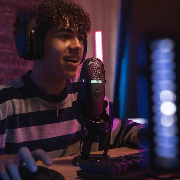 Microfono per trasmissione live con registrazione USB a condensatore Logitech Blue Yeti X, Blue Yeti X