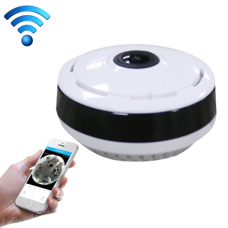 JJX-1801 Telecamera IP WiFi wireless intelligente grandangolare da 1,0 MP Fisheye, supporto scheda TF (massimo 128 GB), JJX-1801
