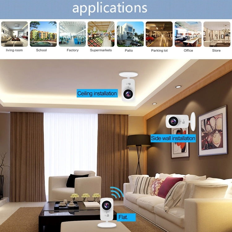 Telecamera IP Wi-Fi wireless 1,0 MP con audio bidirezionale
