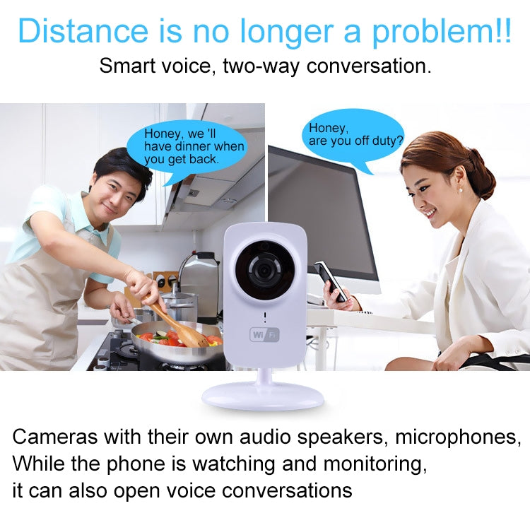 Telecamera IP Wi-Fi wireless 1,0 MP con audio bidirezionale