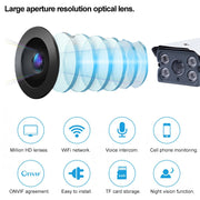 J-01100 Telecamera IP Wi-Fi Smart Wireless da 1,0 MP, supporta rilevamento del movimento, visione notturna a infrarossi e scheda TF (64 GB massimo), J-01100