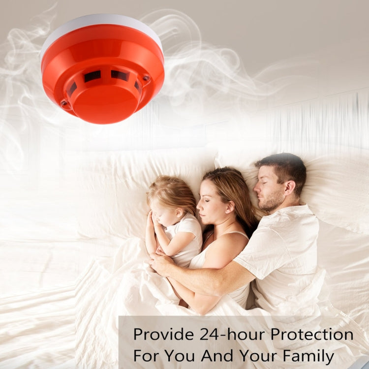 Rilevatore di fumo fotoelettrico con indicatore LED rosso