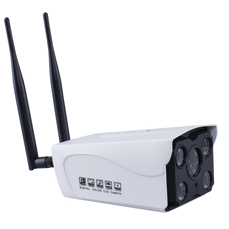 J-02130 Telecamera IP WiFi wireless intelligente con doppia antenna da 1,3 MP, supporto per visione notturna a infrarossi e scheda TF (64 GB massimo), J-02130