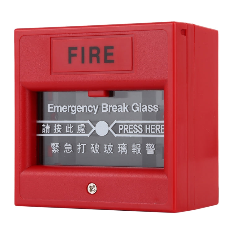 Pulsante di uscita per porta allarme antincendio con vetro