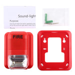 Sensore allarme antincendio con luce sonora 24V DC