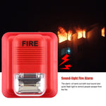 Sensore allarme antincendio con luce sonora 24V DC