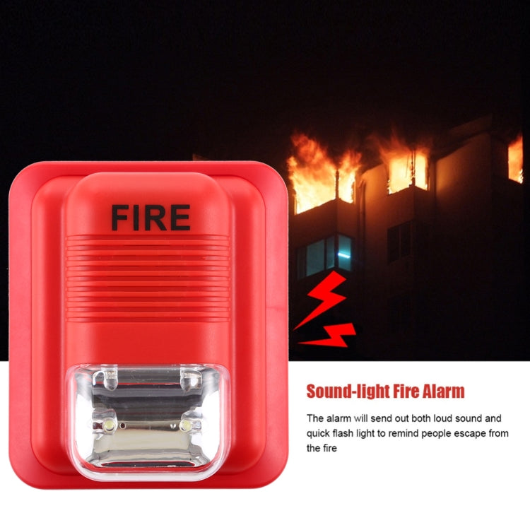 Sensore allarme antincendio con luce sonora 24V DC