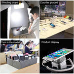 Espositore cilindrico Sistema di sicurezza Antifurto / Supporto per display allarme antifurto con telecomando a infrarossi per iPhone / iPod con porta a 8 pin, ABS Cylindrical 8 Pin