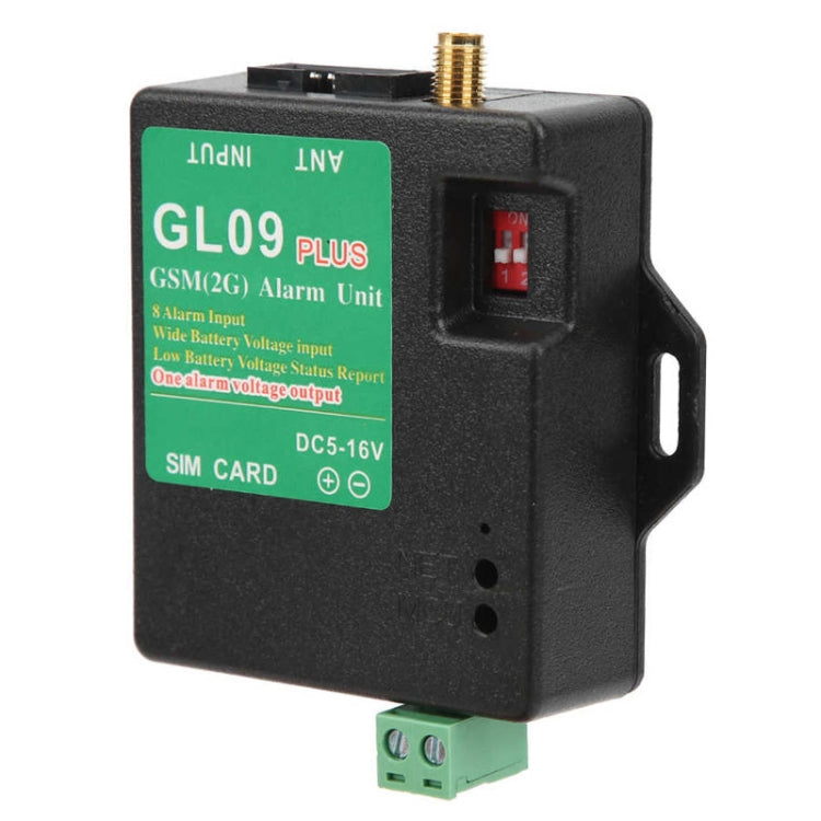 GL09 PLUS Low standby power consumption GSM alarm module with 8-channel monitoring, GL09 PLUS