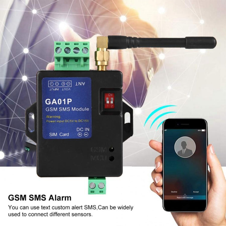 GA01P Mini modulo di allarme per telefono SMS GSM con spegnimento intelligente, GA01P