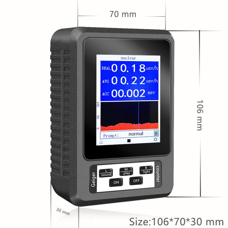 Rilevatore di radiazioni nucleari con display digitale XR1-B