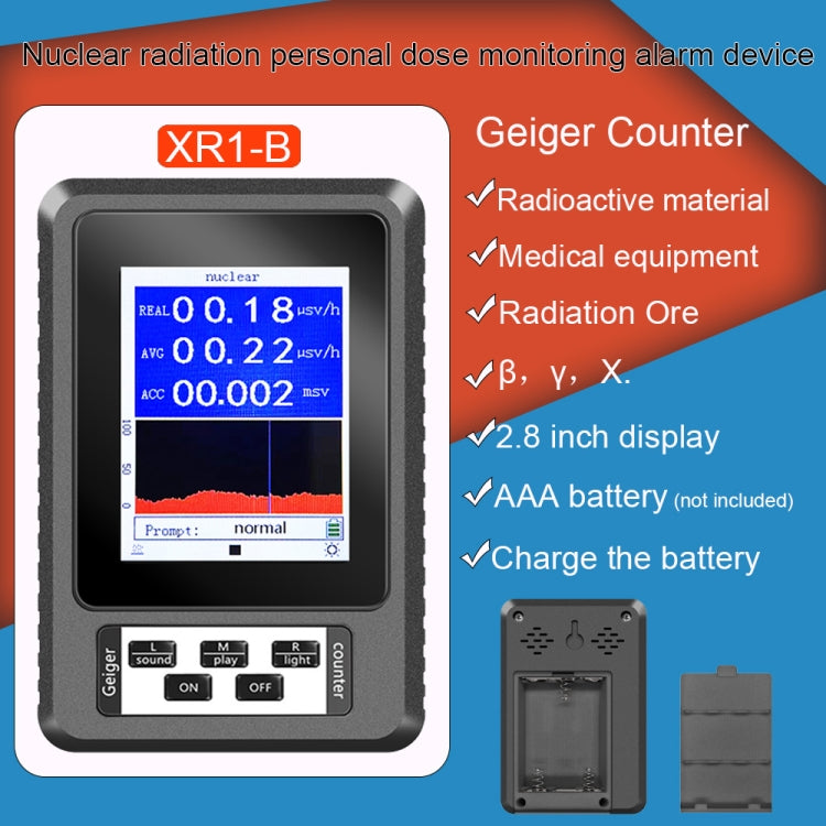 Rilevatore radiazioni nucleari con display digitale XR1-B