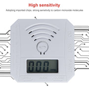 JSN-997 Mini display digitale LCD Allarme rilevamento monossido di carbonio senza batteria