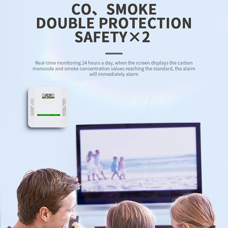 XY-S510COM Rilevatore di allarme composito di fumo di monossido di carbonio 2 in 1 senza batteria