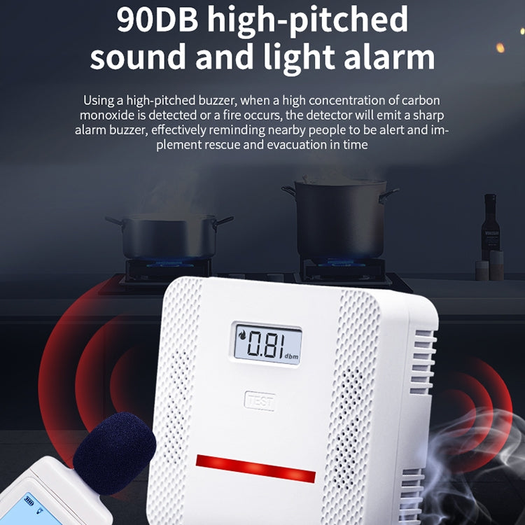 XY-S510COM Rilevatore di allarme composito di fumo di monossido di carbonio 2 in 1 senza batteria