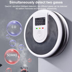 JSN-999COM Rilevatore di allarme vocale dal vivo per monossido di carbonio e fumo senza batteria