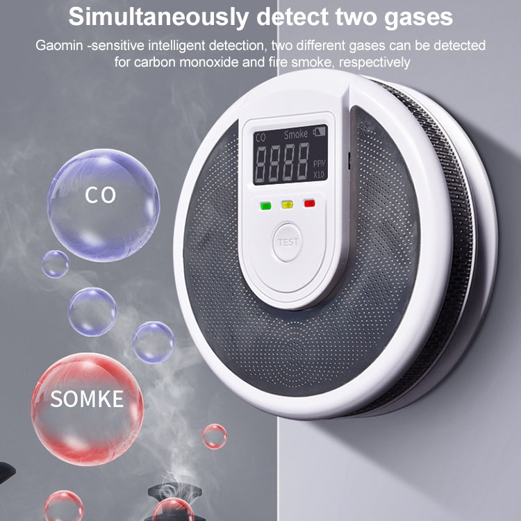 JSN-999COM Rilevatore di allarme vocale dal vivo per monossido di carbonio e fumo senza batteria