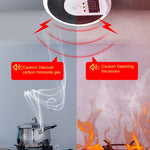 JSN-999COM Rilevatore di allarme vocale dal vivo per monossido di carbonio e fumo senza batteria