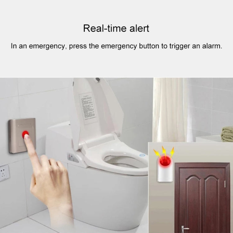 Set pulsante chiamata allarme WC wireless per disabili