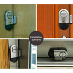 DOBERMAN SE-0701 Sensore antifurto a molla magnetica per porte e finestre ovale per uso domestico Allarme semplice e super rumoroso, SE-0701