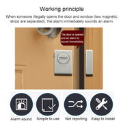 DOBERMAN SE-0119 Allarme sensore magnetico per porta antifurto domestico senza fili, SE-0119