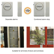 DOBERMAN SE-0119 Allarme sensore magnetico per porta antifurto domestico senza fili, SE-0119