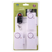 Sicurezza domestica Telecomando wireless Sirena per porte e finestre Sensore magnetico Allarme allarme, 1 telecomando + 3 sensori magnetici, FYD-1388