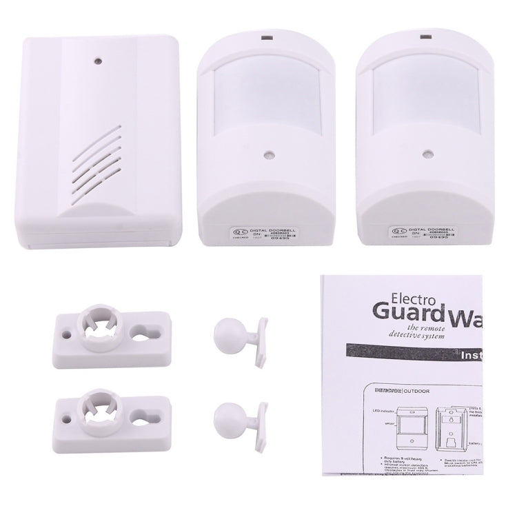 Kit sistema rilevamento remoto wireless 1 ricevitore 2 sensori