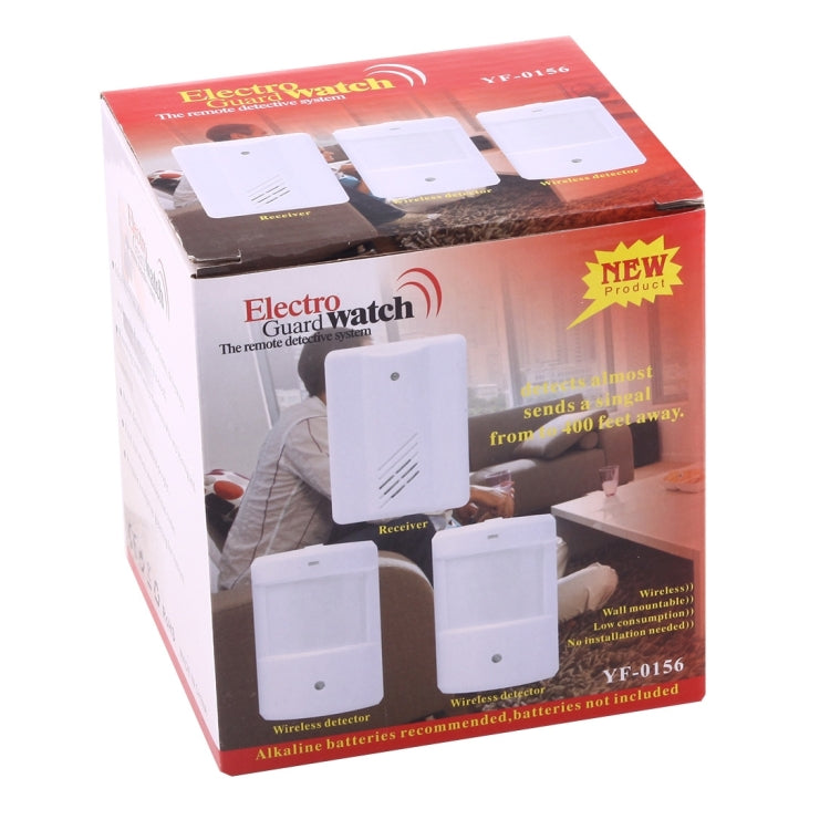 Kit sistema rilevamento remoto wireless 1 ricevitore 2 sensori