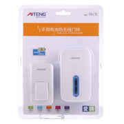 AITENG V017G Life Campanello wireless senza batteria impermeabile, 1 ricevitore + 1 trasmettitore, distanza ricevitore: 130 m, presa americana, V017G