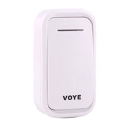 VOYE V015F2 Campanello wireless per casa con musica intelligente con doppio ricevitore, distanza telecomando: 120 m (all'aperto), V015F2