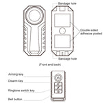 KS-SF22R Allarme antifurto con sensore antifurto a vibrazione wireless impermeabile IP55 da 113 dB con telecomando per veicolo/bicicletta/bicicletta elettrica, KS-SF22R