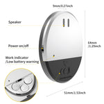 DOBERMAN SE-0106 Allarme per porte/finestre rotonde ultrasottili Rileva allarme con sensore di vibrazione per allarmi domestici Sicurezza