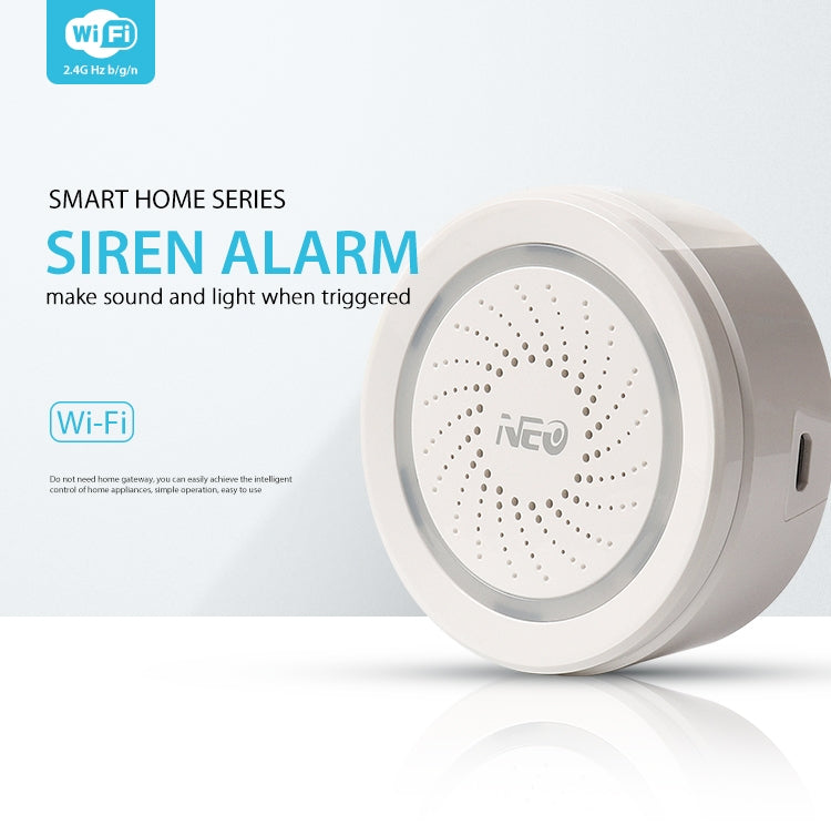 Sensore allarme sirena USB WiFi NEO NAS-AB02W 120 dB
