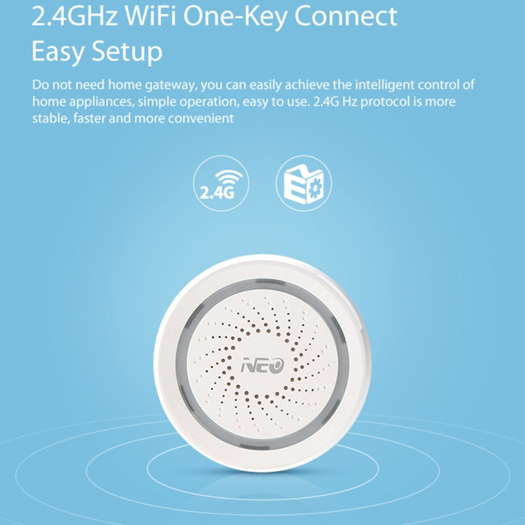 Sensore allarme sirena USB WiFi NEO NAS-AB02W 120 dB