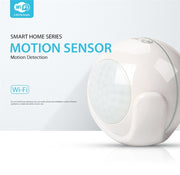 NEO NAS-PD01W Sensore di movimento rilevatore PIR WiFi wireless, supporto sistemi Android/IOS e LED rosso ultraluminoso